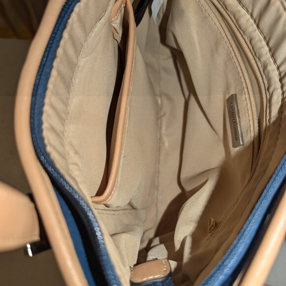 Giani Bernini Blue Faux Leather Handbag - Picture 3 of 4